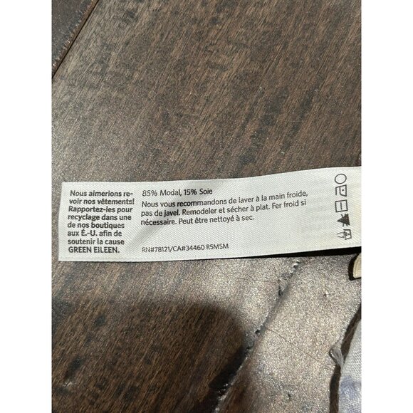 Eileen Fisher Blue White Tie Dye Whisper Silk Lightweight Scarf Made In Italy - Picture 5 of 9